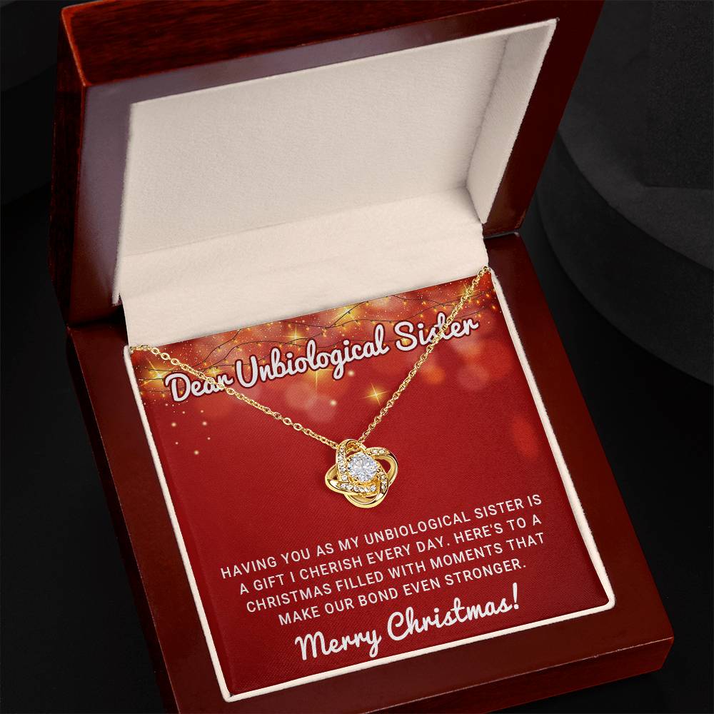 A Christmas Wish for My Unbiological Sister – A Necklace of Love & Joy A1063