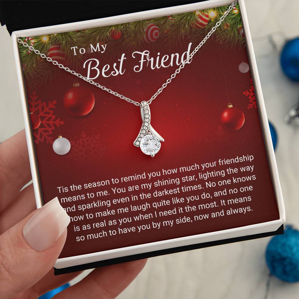 Merry Christmas, Bestie! A Necklace Gift to Cherish Our Friendship A1066