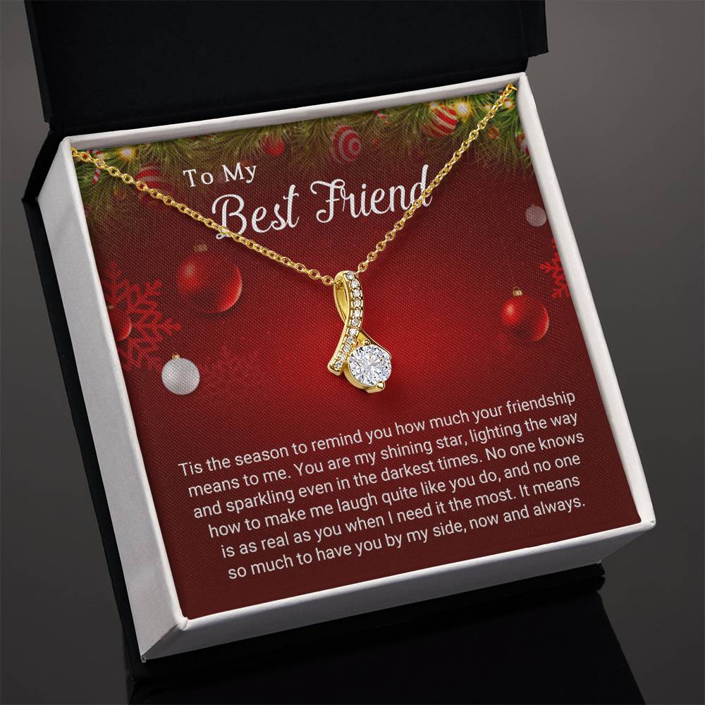 Merry Christmas, Bestie! A Necklace Gift to Cherish Our Friendship A1066