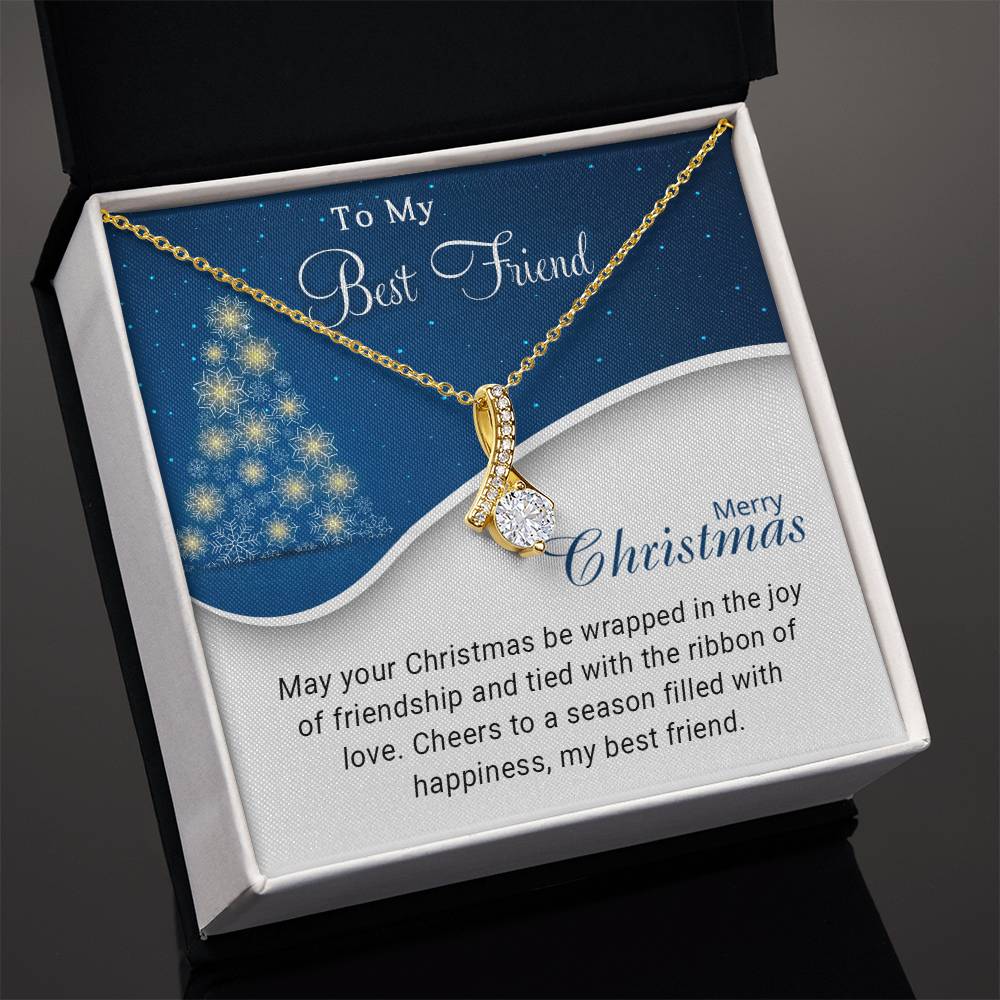 To My Best Friend: A Christmas Necklace to Celebrate Our Unbreakable Bond  A1068