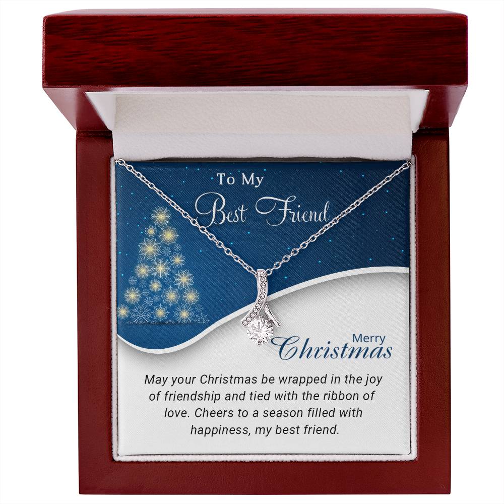 To My Best Friend: A Christmas Necklace to Celebrate Our Unbreakable Bond  A1068