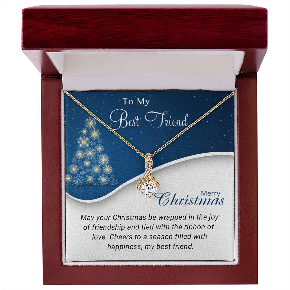 To My Best Friend: A Christmas Necklace to Celebrate Our Unbreakable Bond  A1068