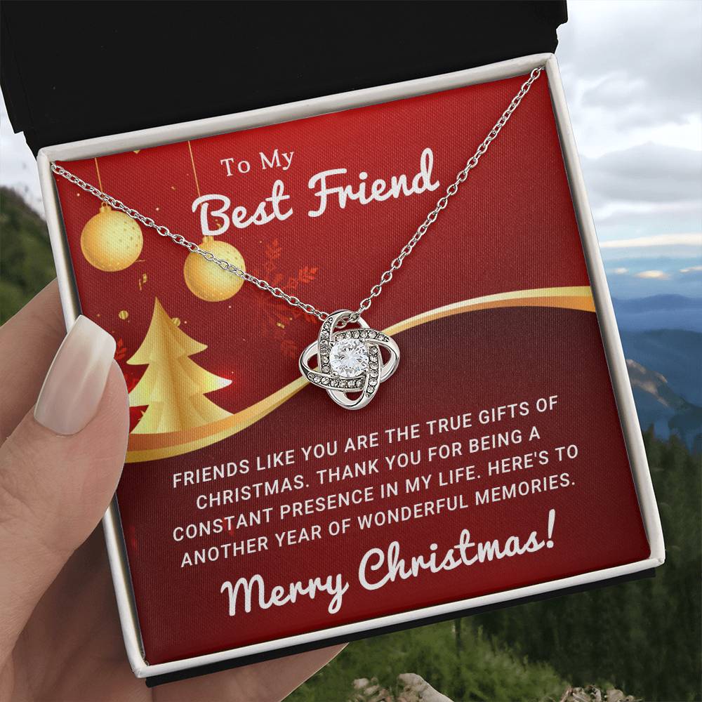 To My Heart's Confidante: A Merry Christmas Necklace as Special as You A1069