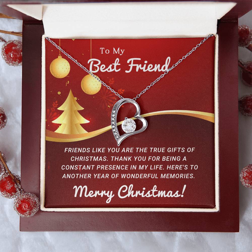 To My Heart's Confidante: A Merry Christmas Necklace as Special as You A1069