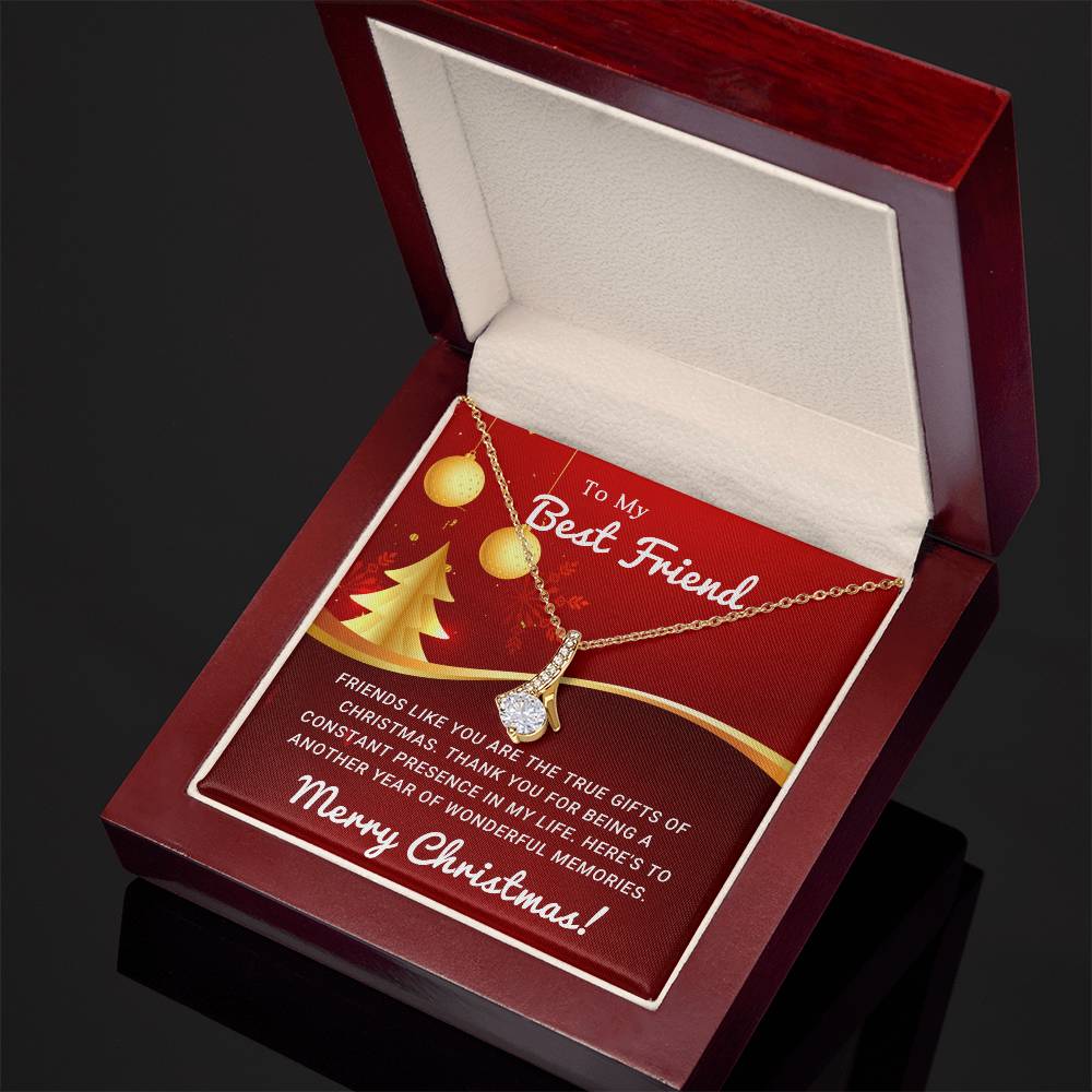 To My Heart's Confidante: A Merry Christmas Necklace as Special as You A1069