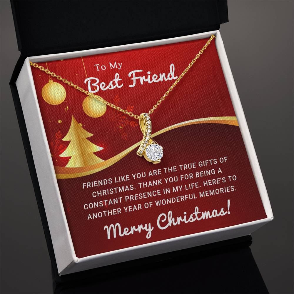 To My Heart's Confidante: A Merry Christmas Necklace as Special as You A1069