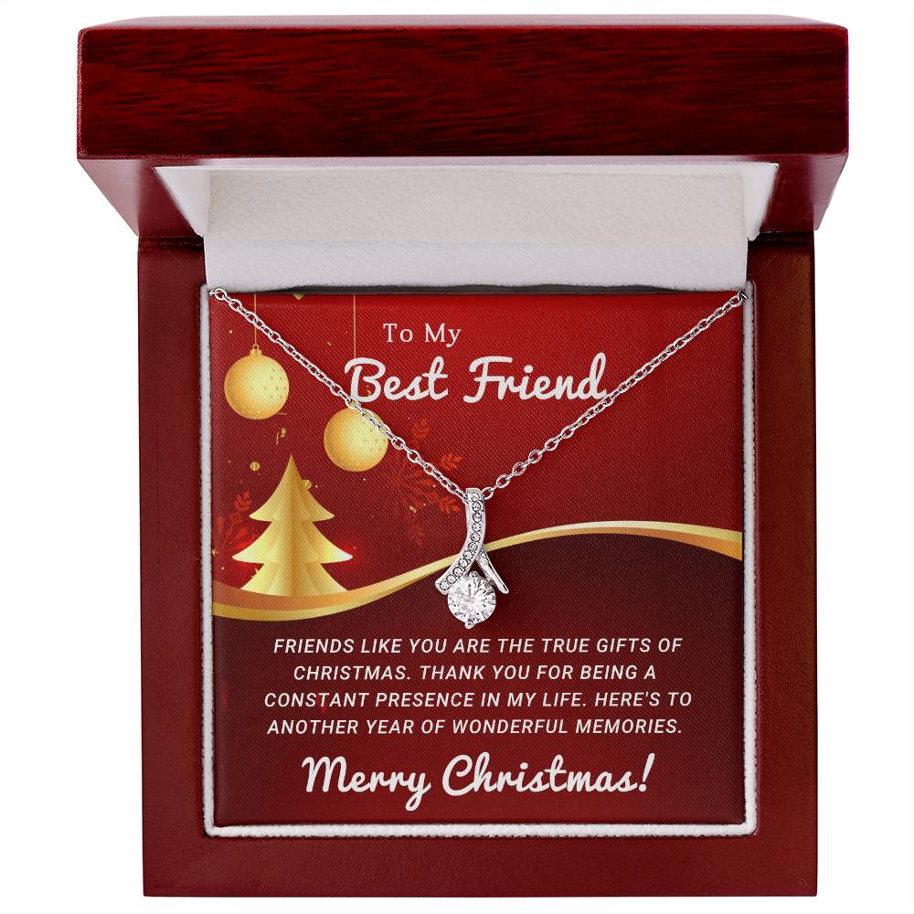 To My Heart's Confidante: A Merry Christmas Necklace as Special as You A1069