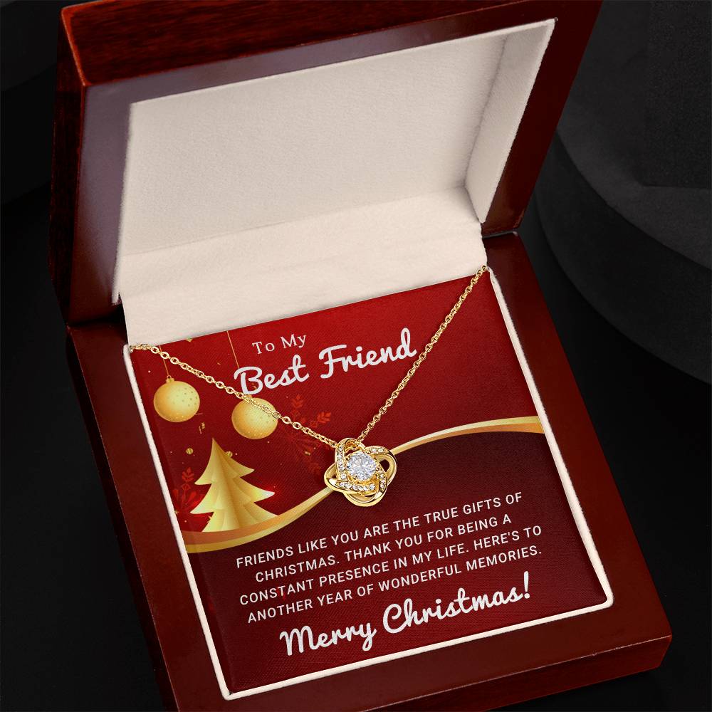 To My Heart's Confidante: A Merry Christmas Necklace as Special as You A1069