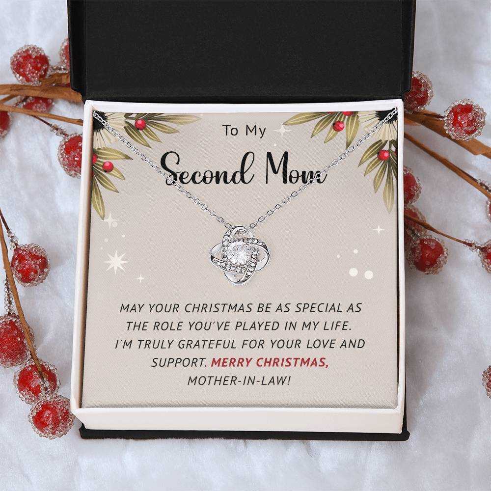 Make Her Christmas Special with a ‘To My Second Mom’ Necklace Gift A1092