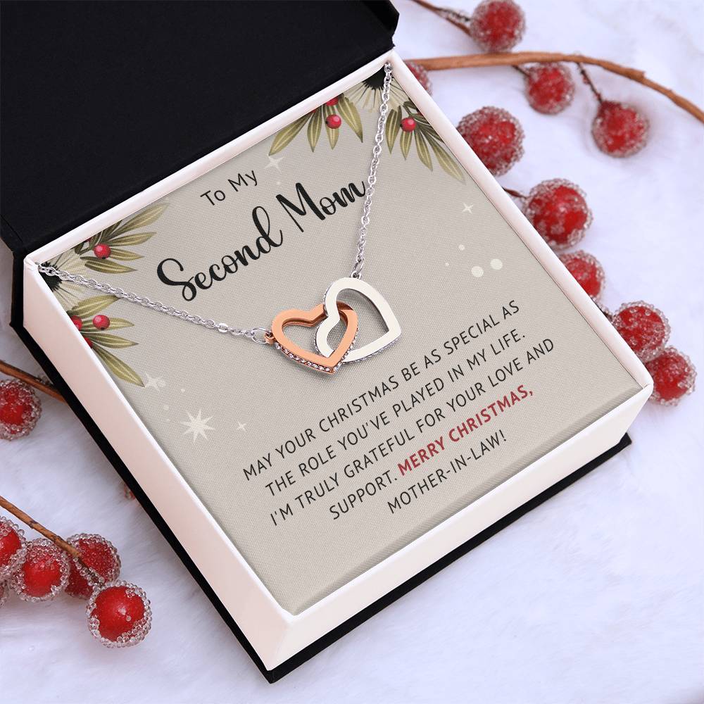 Make Her Christmas Special with a ‘To My Second Mom’ Necklace Gift A1092