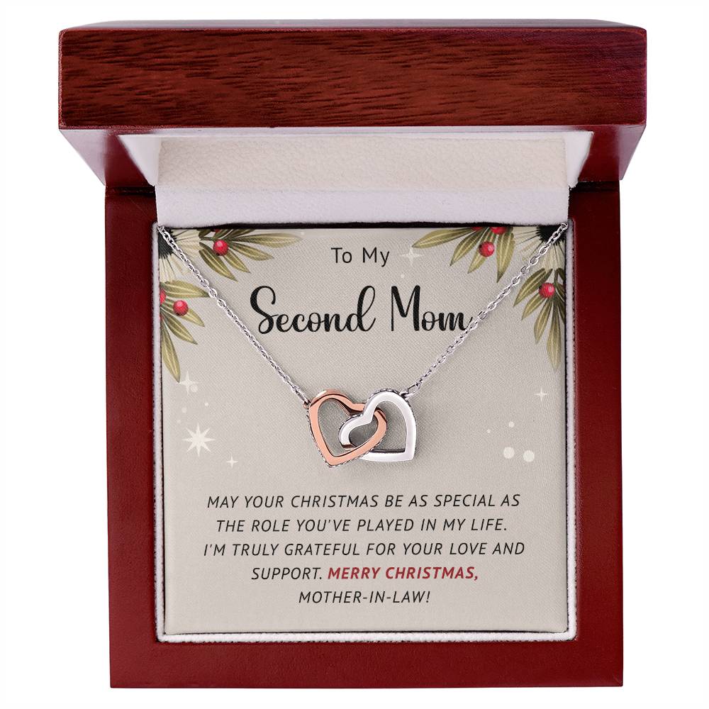 Make Her Christmas Special with a ‘To My Second Mom’ Necklace Gift A1092