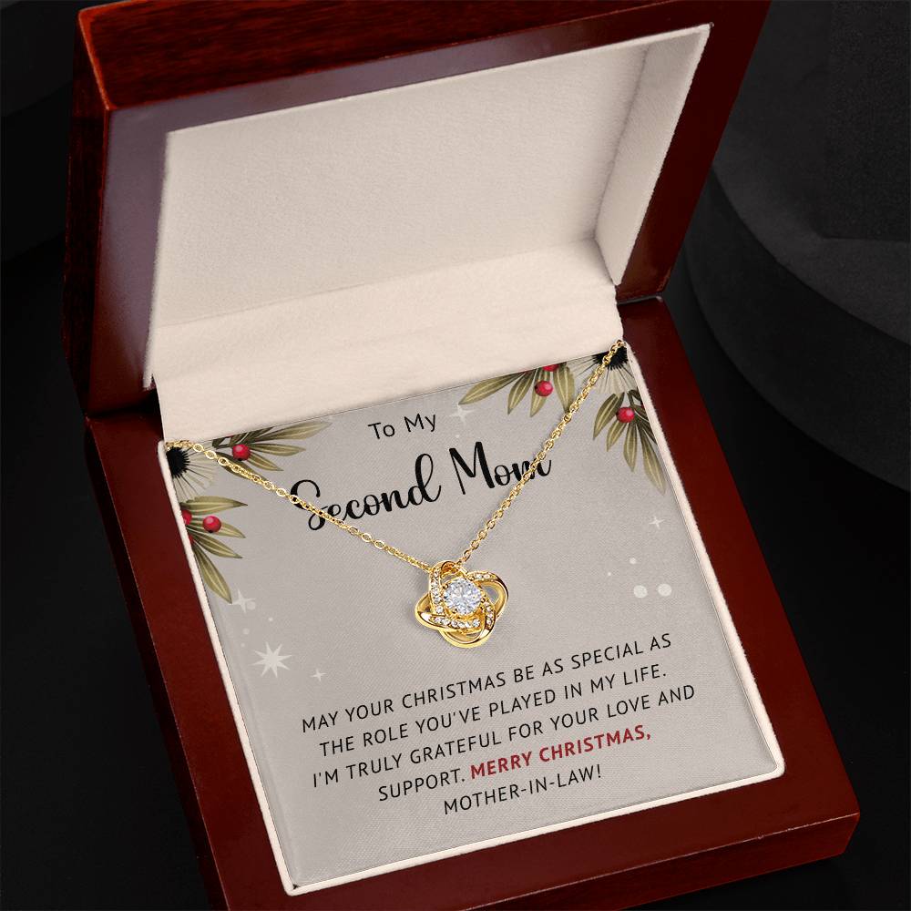 Make Her Christmas Special with a ‘To My Second Mom’ Necklace Gift A1092