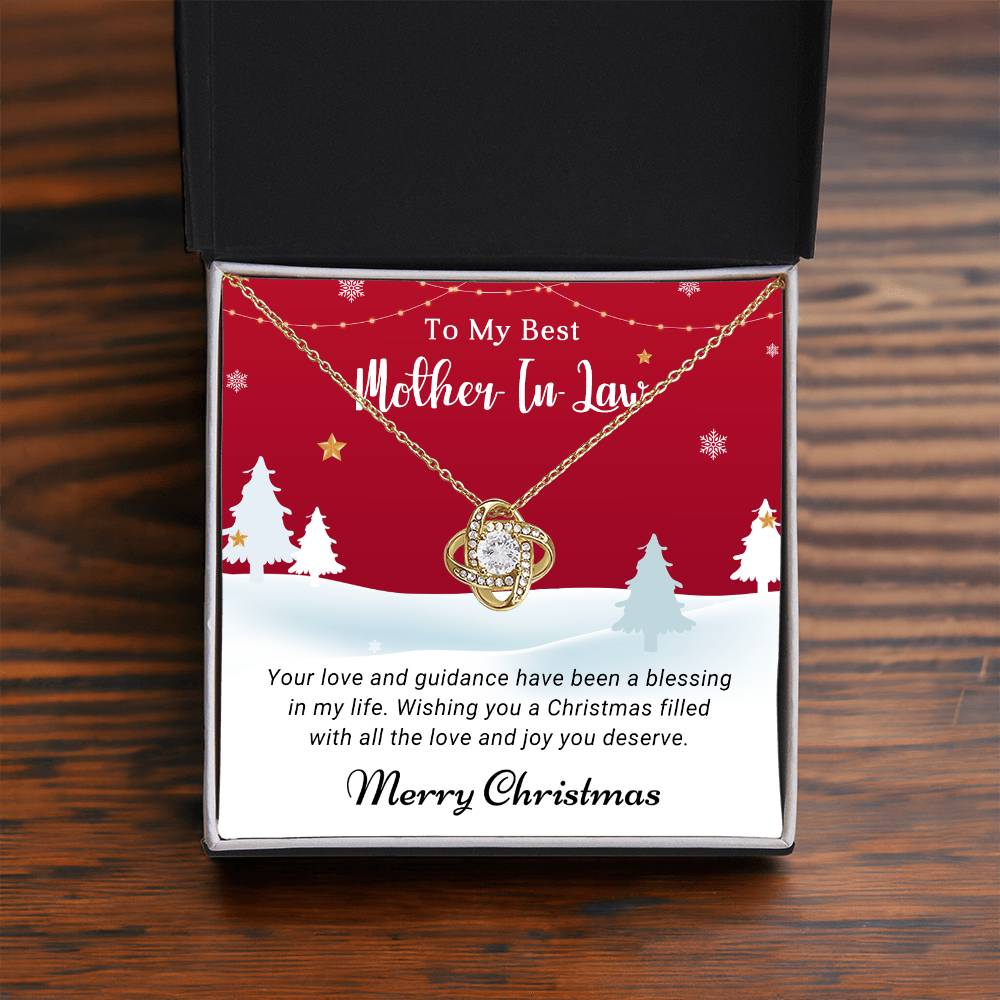 Give a Memorable Christmas Gift: ‘To My Mother-in-Law’ Necklace A1093