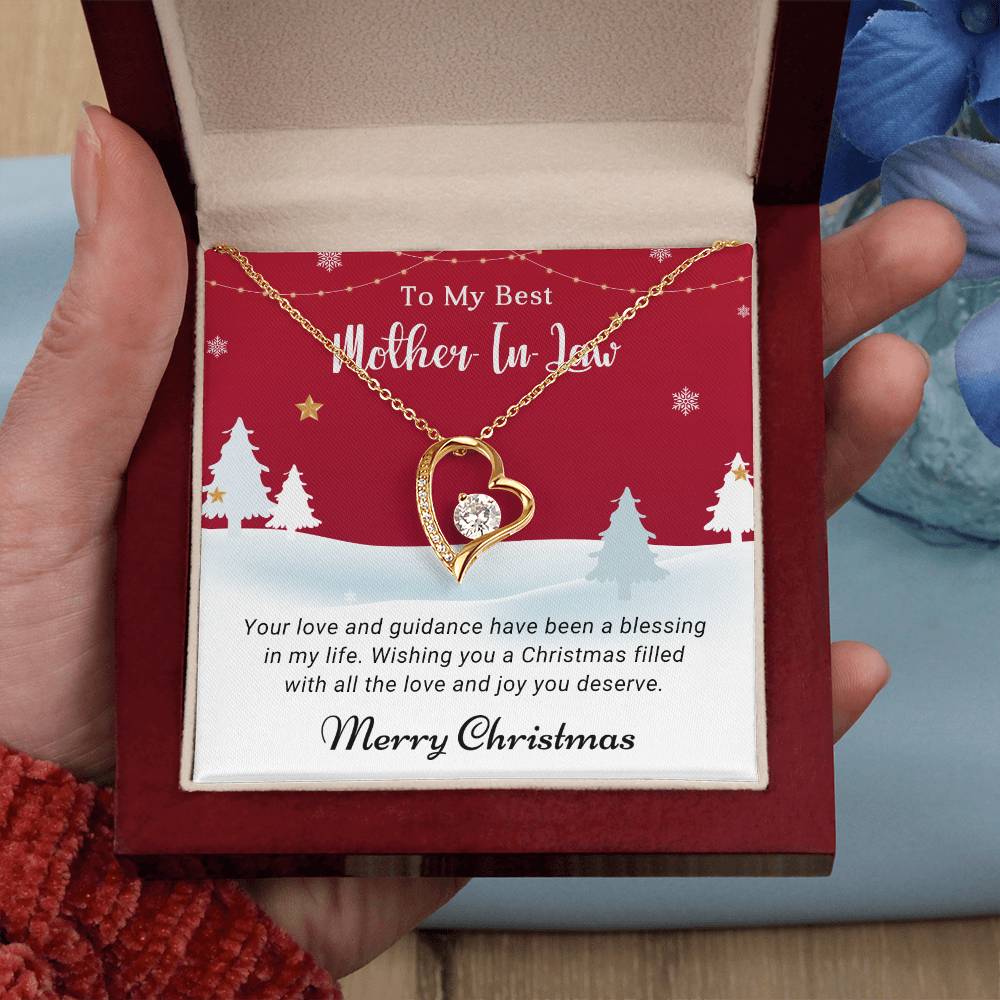 Give a Memorable Christmas Gift: ‘To My Mother-in-Law’ Necklace A1093