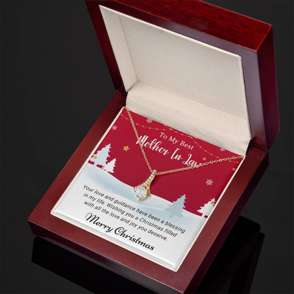 Give a Memorable Christmas Gift: ‘To My Mother-in-Law’ Necklace A1093