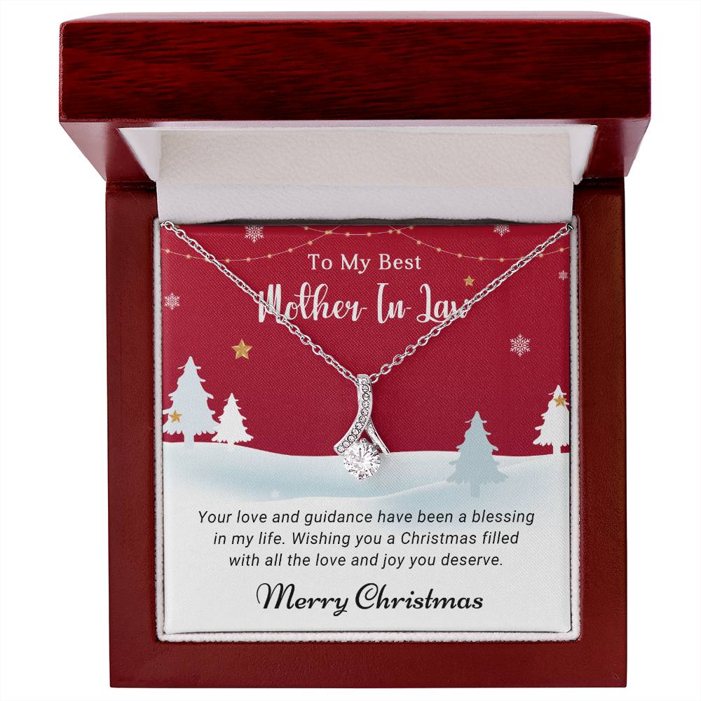 Give a Memorable Christmas Gift: ‘To My Mother-in-Law’ Necklace A1093