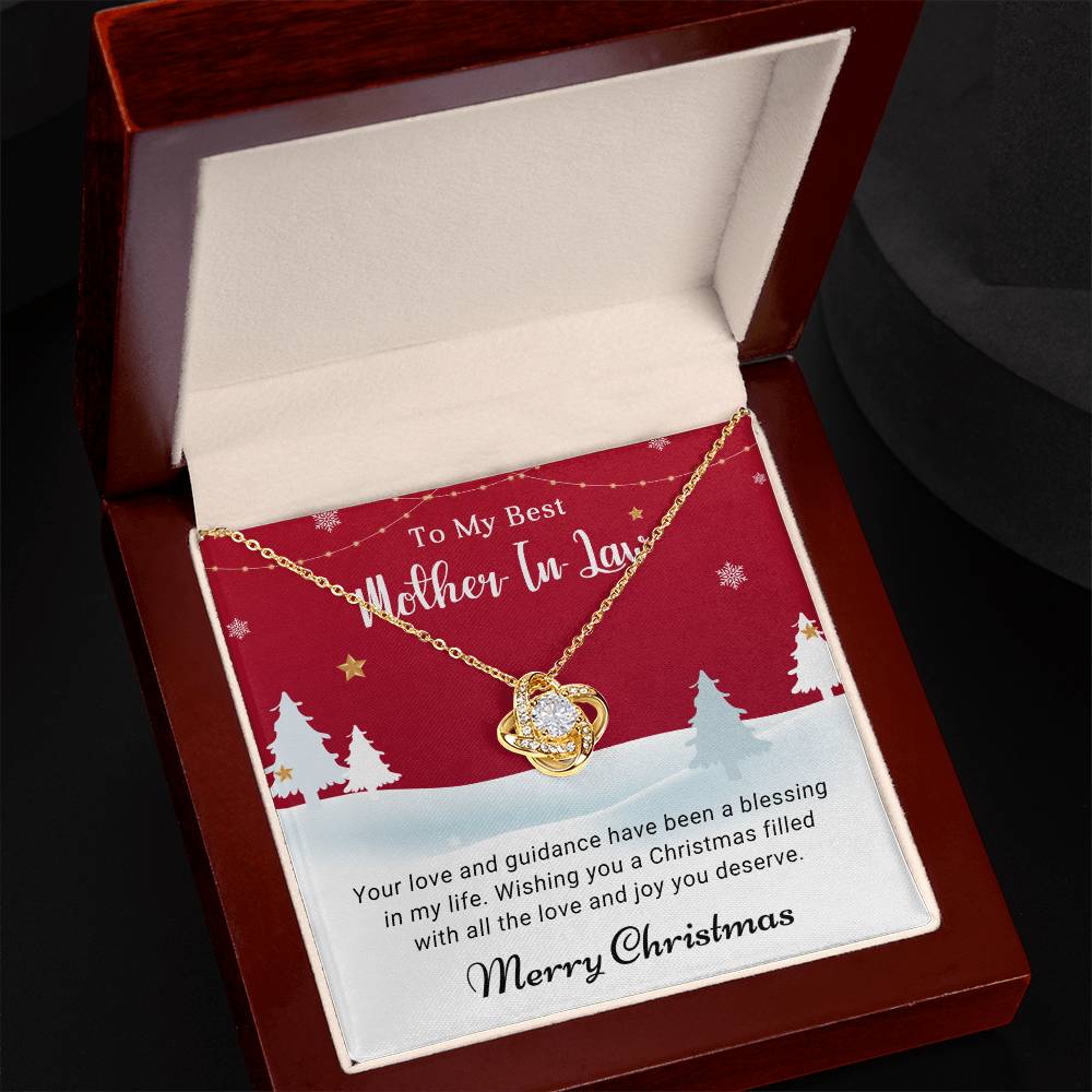 Give a Memorable Christmas Gift: ‘To My Mother-in-Law’ Necklace A1093