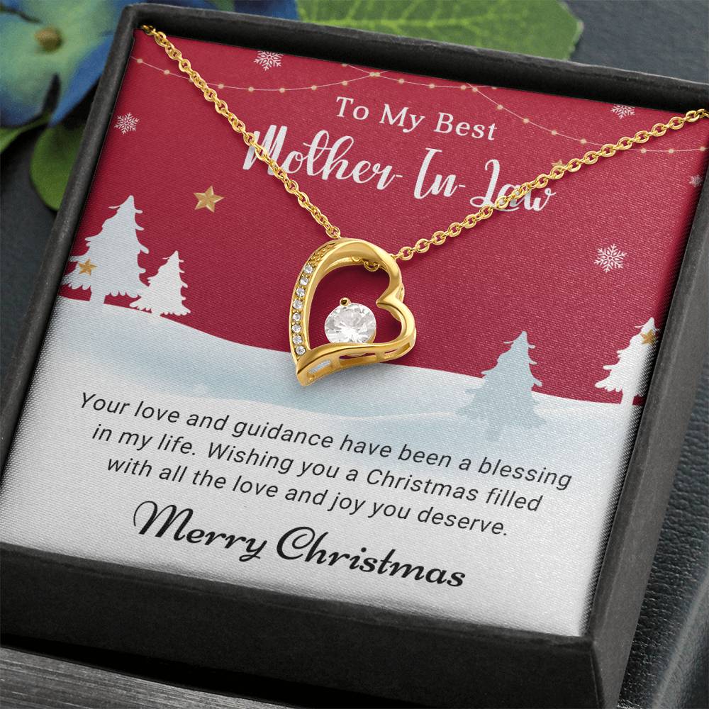 Give a Memorable Christmas Gift: ‘To My Mother-in-Law’ Necklace A1093