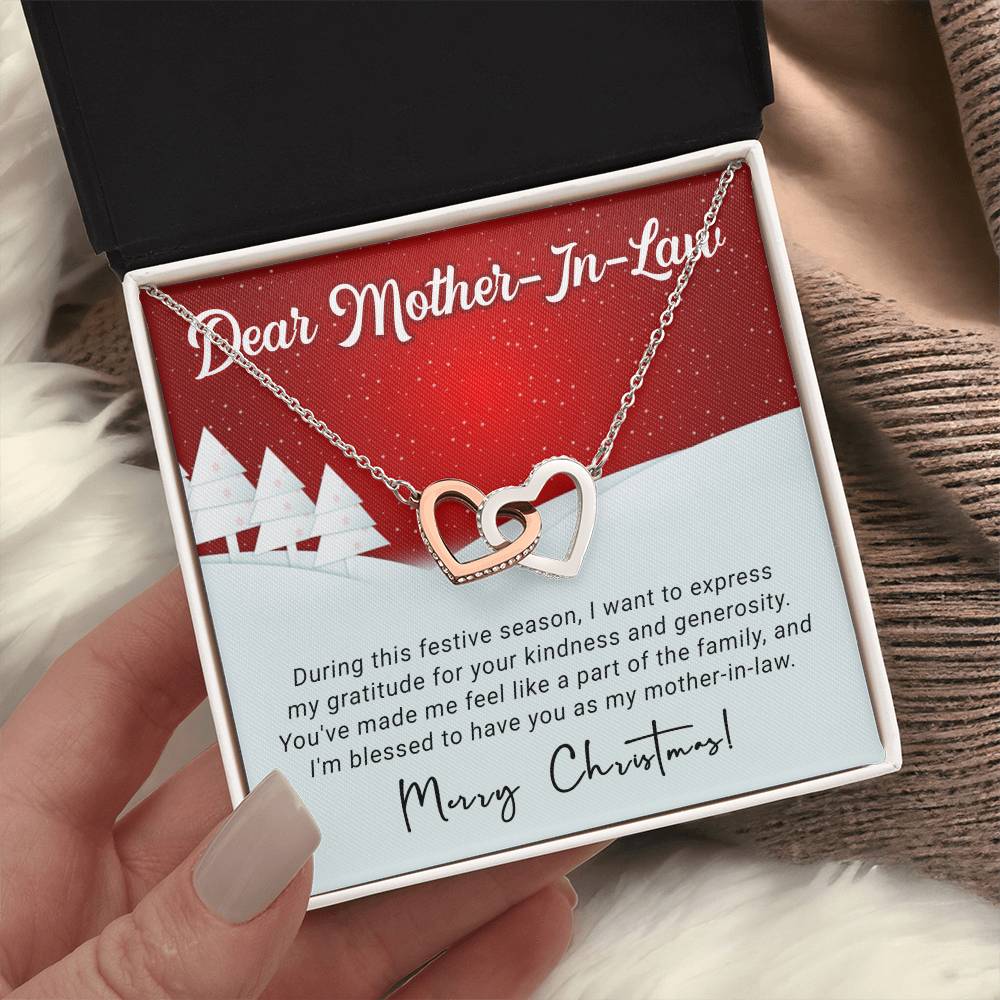 Express Your Love This Christmas: Personalized Necklace Gift for Your Mother-in-Law A1095