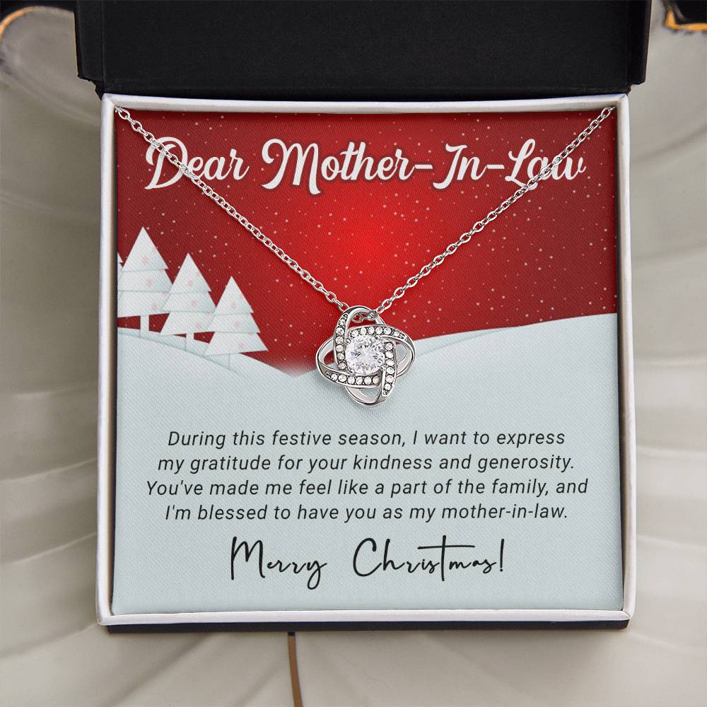 Express Your Love This Christmas: Personalized Necklace Gift for Your Mother-in-Law A1095