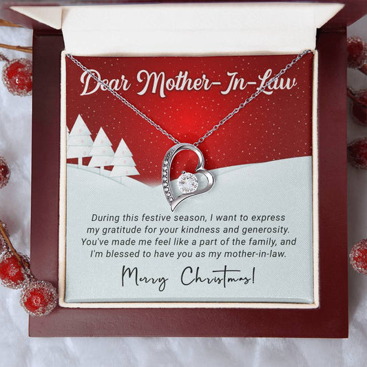 Express Your Love This Christmas: Personalized Necklace Gift for Your Mother-in-Law A1095