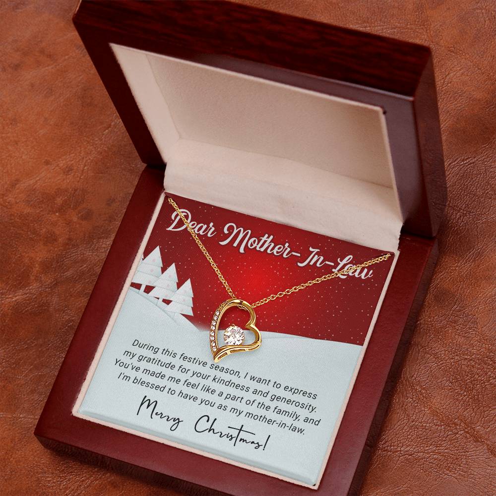 Express Your Love This Christmas: Personalized Necklace Gift for Your Mother-in-Law A1095