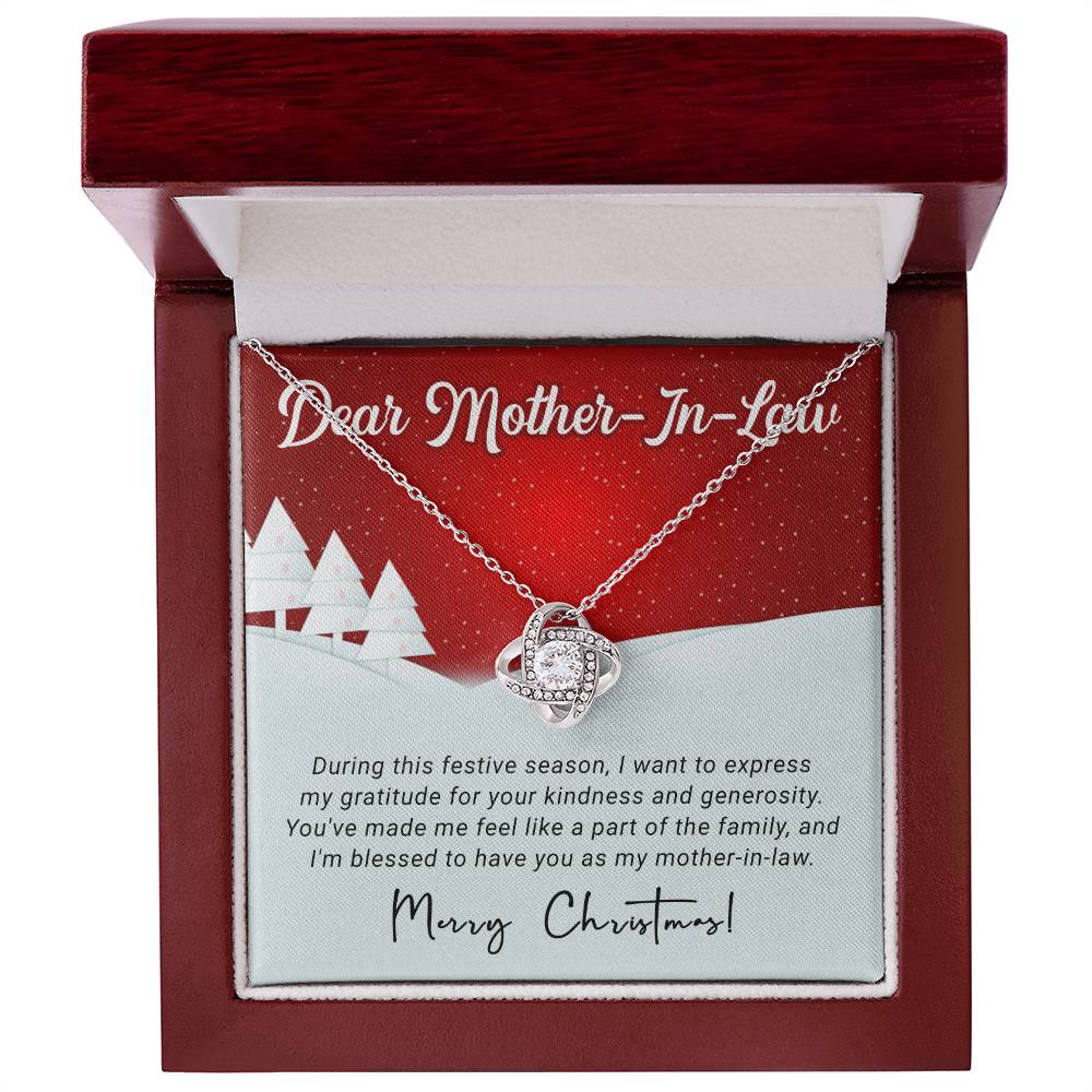 Express Your Love This Christmas: Personalized Necklace Gift for Your Mother-in-Law A1095