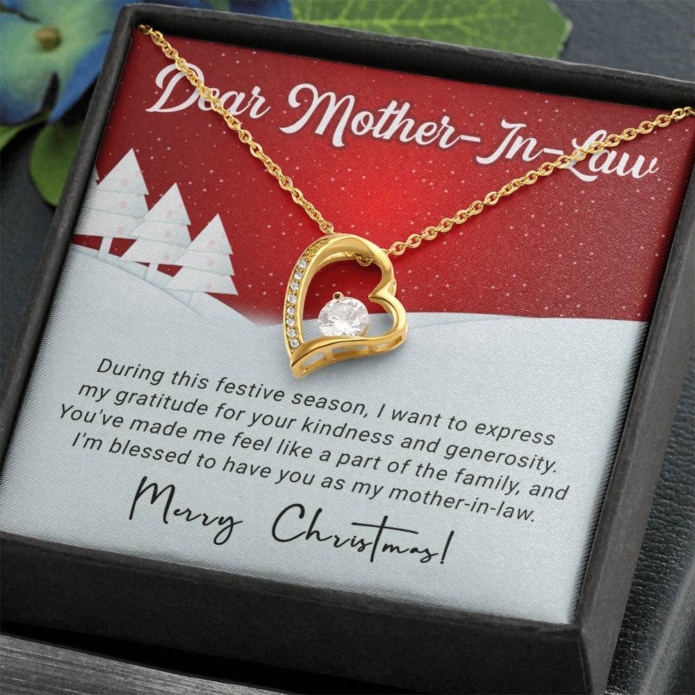 Express Your Love This Christmas: Personalized Necklace Gift for Your Mother-in-Law A1095