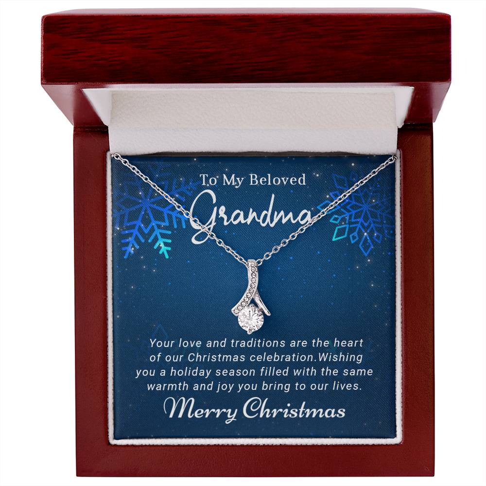 Transform Christmas into a Cherished Memory with a Necklace Gift for Grandma A1086