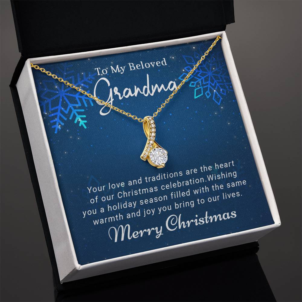 Transform Christmas into a Cherished Memory with a Necklace Gift for Grandma A1086