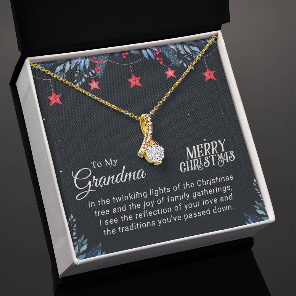 Honor Grandma’s Love with a Custom Christmas Necklace A1087