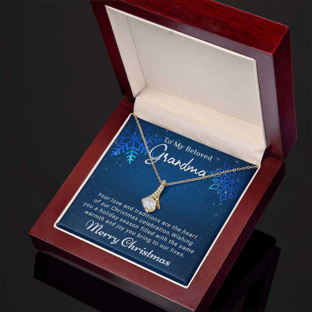 Transform Christmas into a Cherished Memory with a Necklace Gift for Grandma A1086