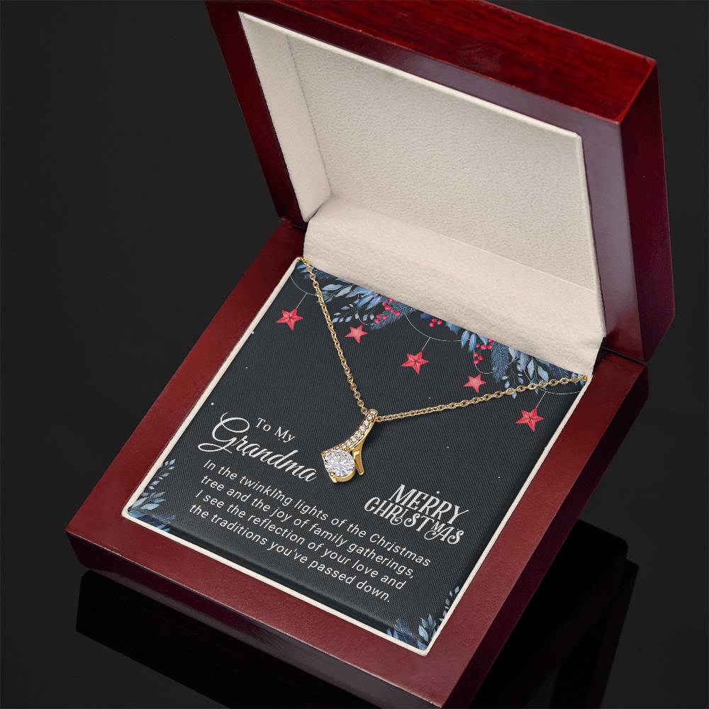 Honor Grandma’s Love with a Custom Christmas Necklace A1087