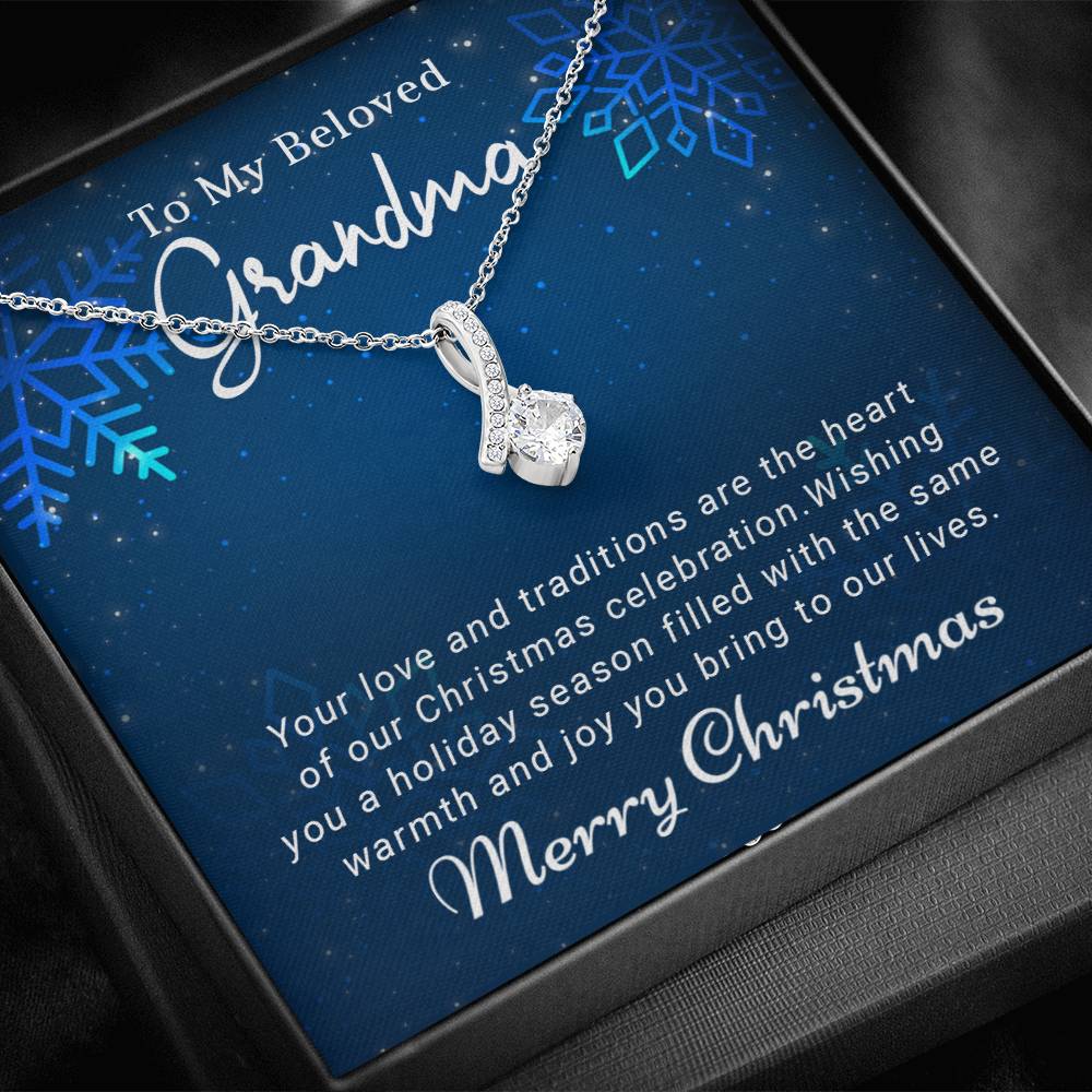 Transform Christmas into a Cherished Memory with a Necklace Gift for Grandma A1086